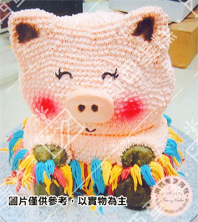 台北豬造型蛋糕-南西蛋糕