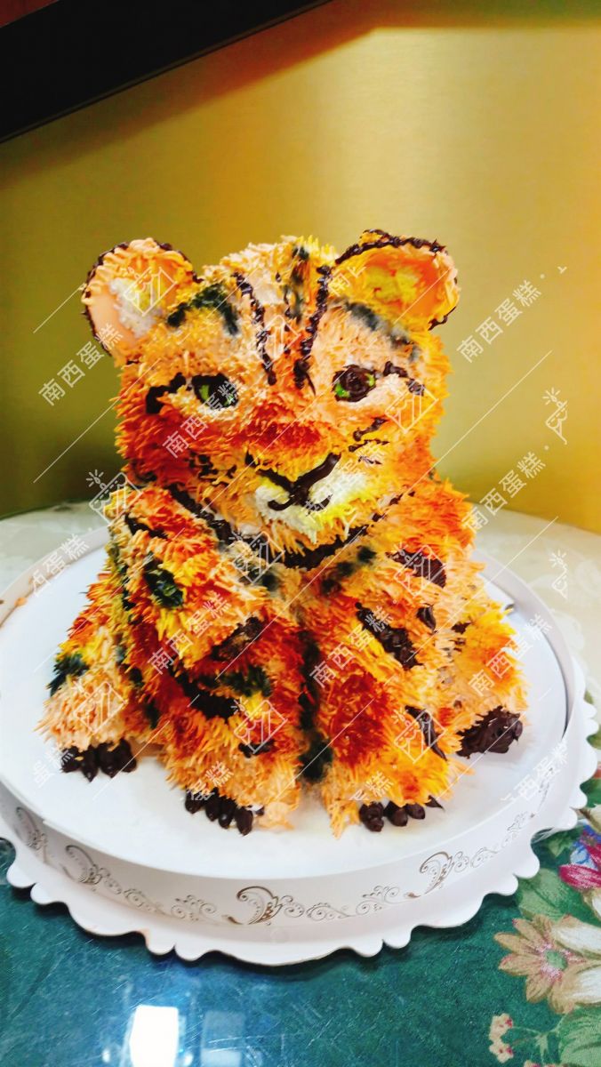 台北獅子老虎造型蛋糕-南西蛋糕