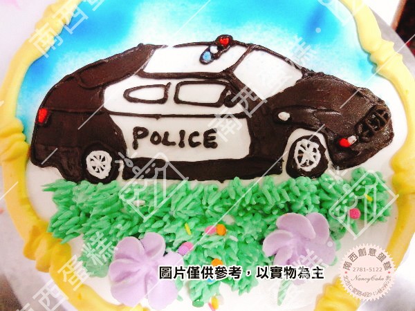 c1-58 平面警車蛋糕