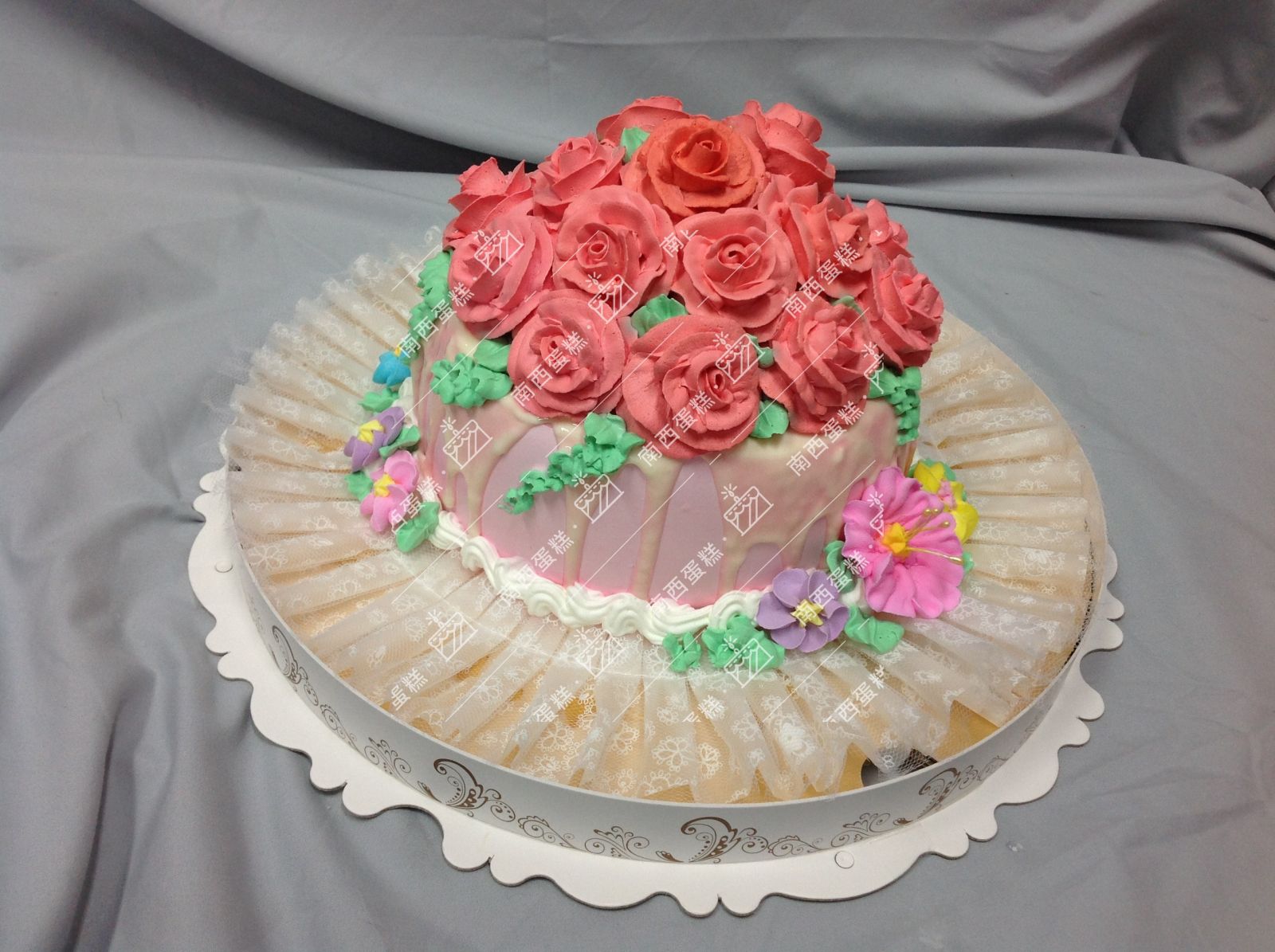 玫瑰花束蛋糕-icake分享甜蜜时刻，生日蛋糕专家！