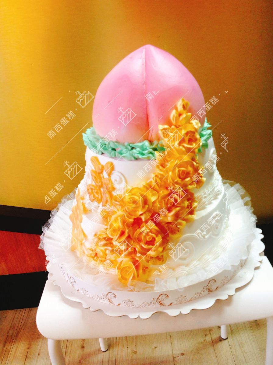 台北壽桃造型蛋糕-南西蛋糕